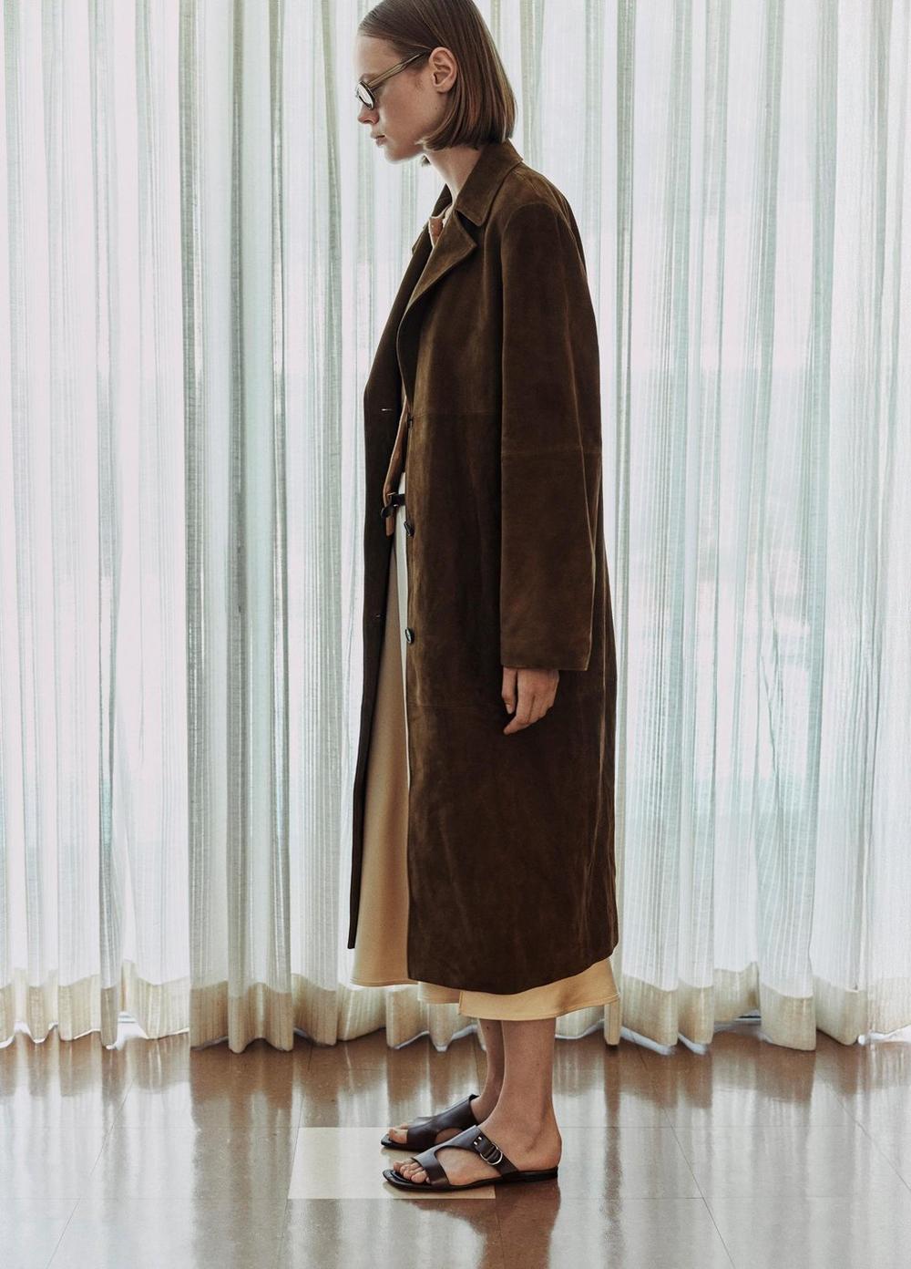 Vince Suede Long Coat - Coats