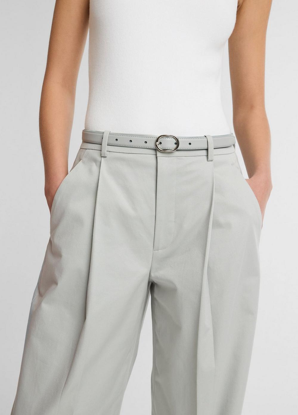 Vince Camille Cotton-Blend Wide-Leg Trouser - Pants & Shorts