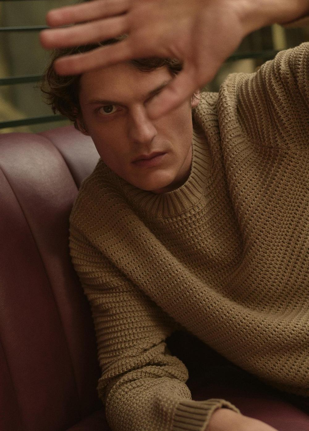 Vince Crafted Texture Cotton-Cashmere Sweater - Crew Neck
