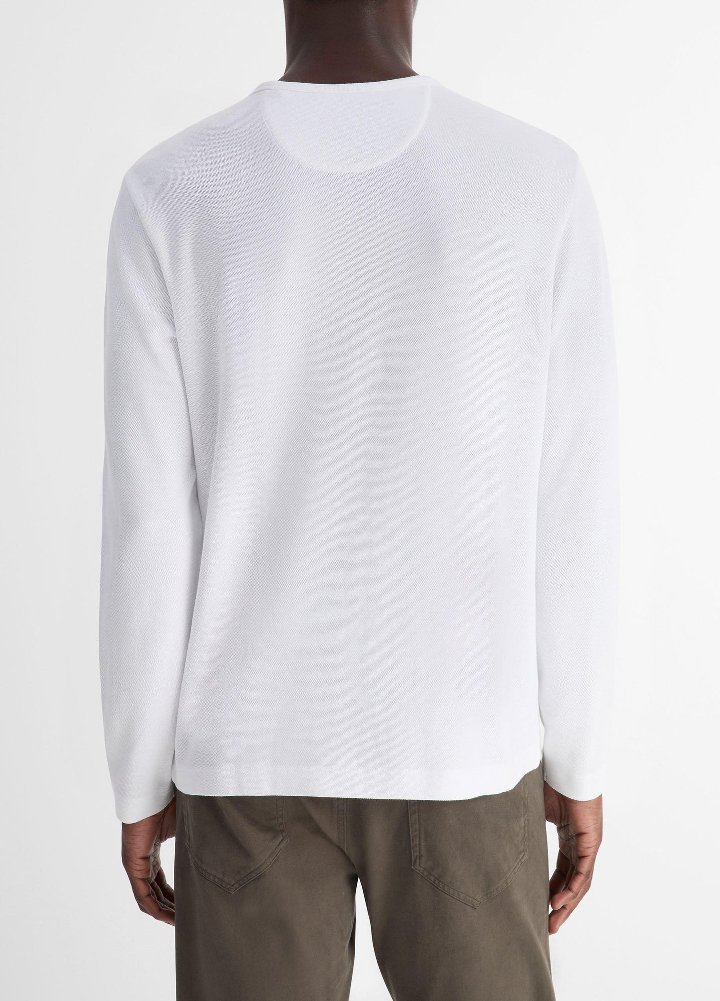 Vince Pima Cotton Piqué Long-Sleeve T-Shirt - Long Sleeve