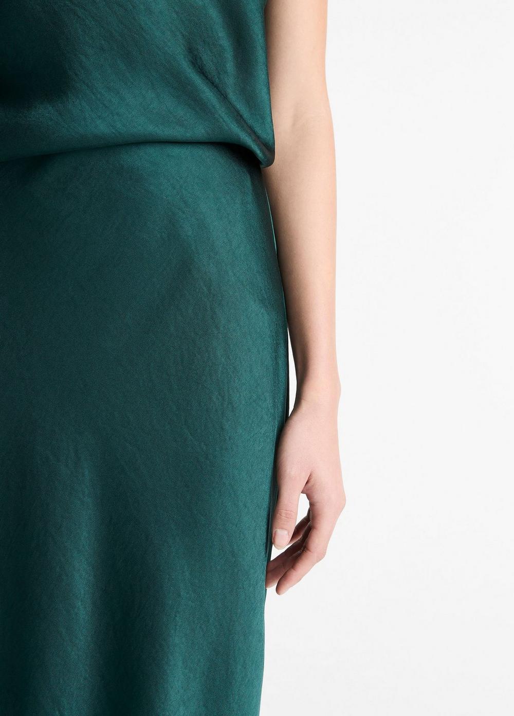 Vince Satin Bias Column Skirt - Dresses & Skirts