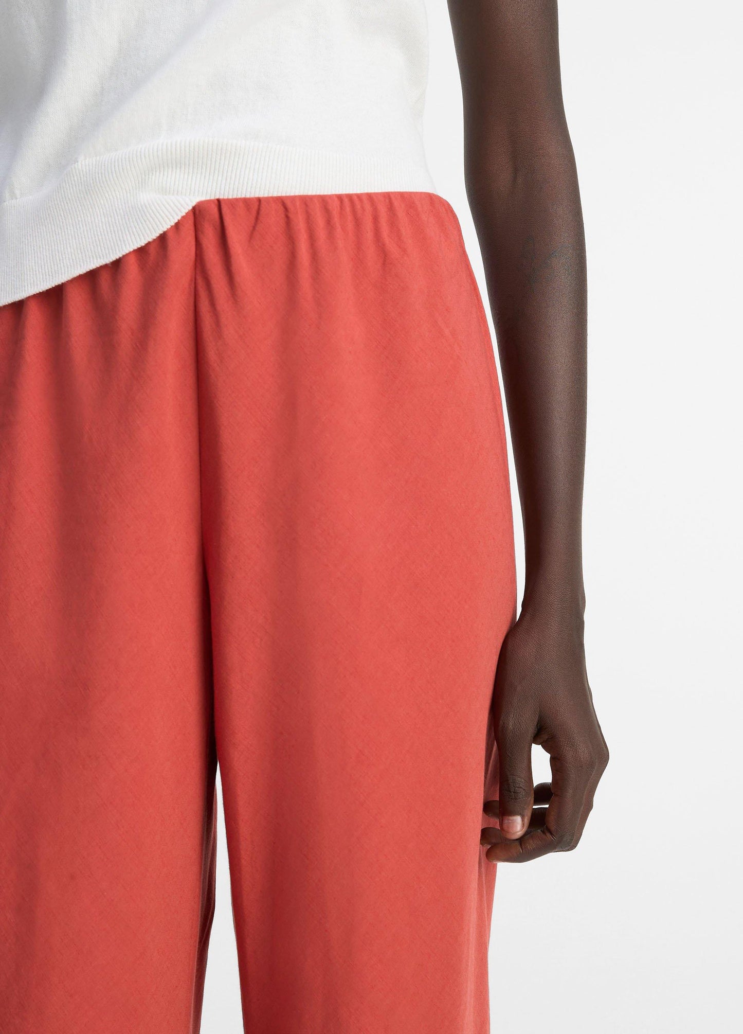 Vince Colette High-Rise Cotton & Linen-Blend Bias Pant - Pants & Shorts