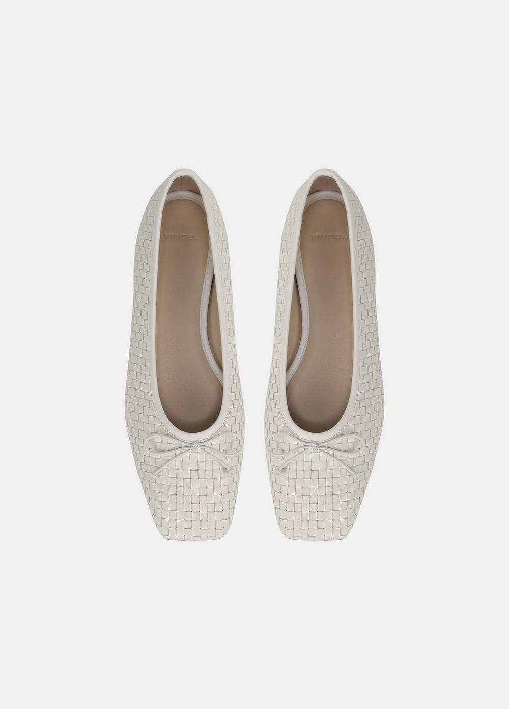 Vince Darla Woven Leather Ballet Flat - Shoes
