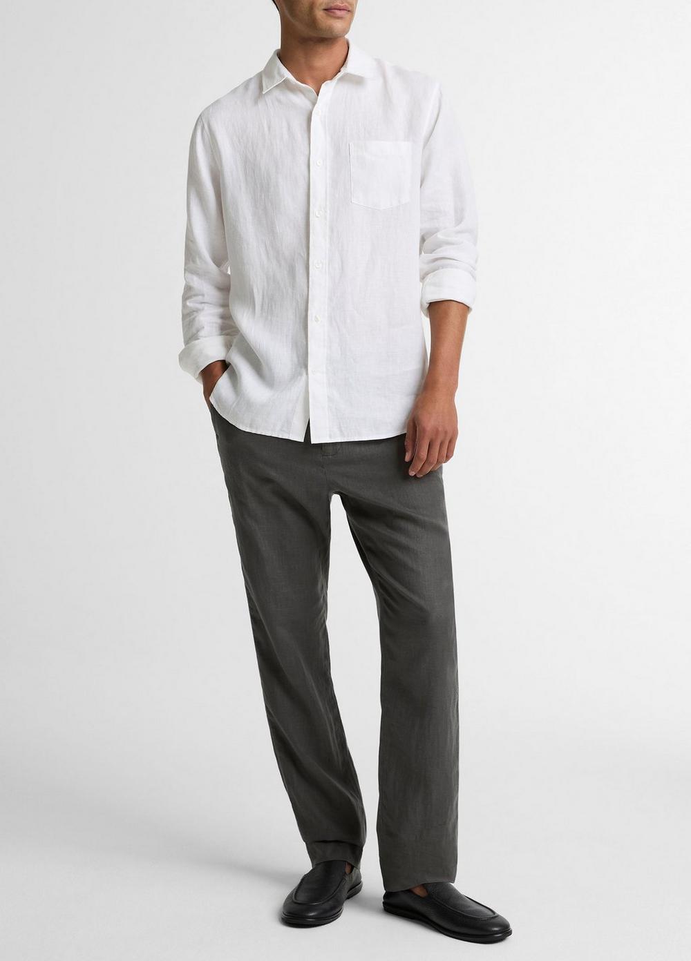 Vince Linen Button-Front Shirt - Shirts
