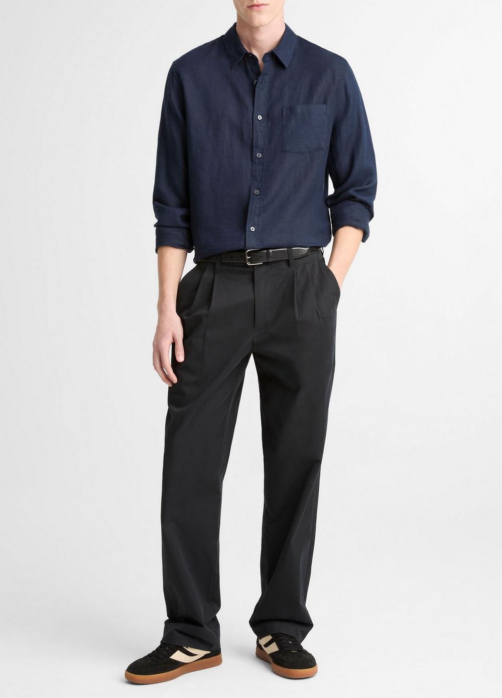Vince Linen Button-Front Shirt - Shirts