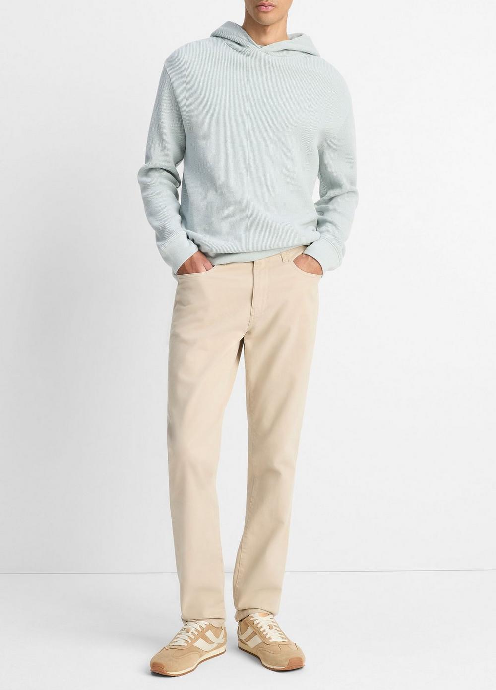 Vince Mouliné Pima Cotton Thermal Hoodie - Tees & Hoodies