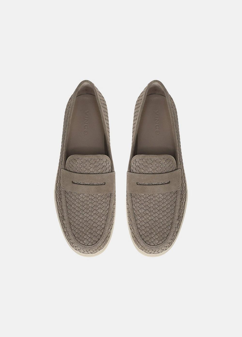 Vince Santino Woven Suede Loafer - Shoes