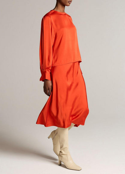 Vince Matte Satin Slip Skirt - Skirts