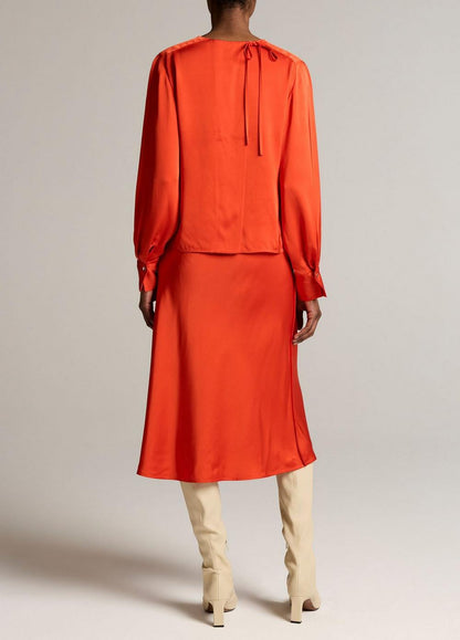 Vince Matte Satin Slip Skirt - Skirts