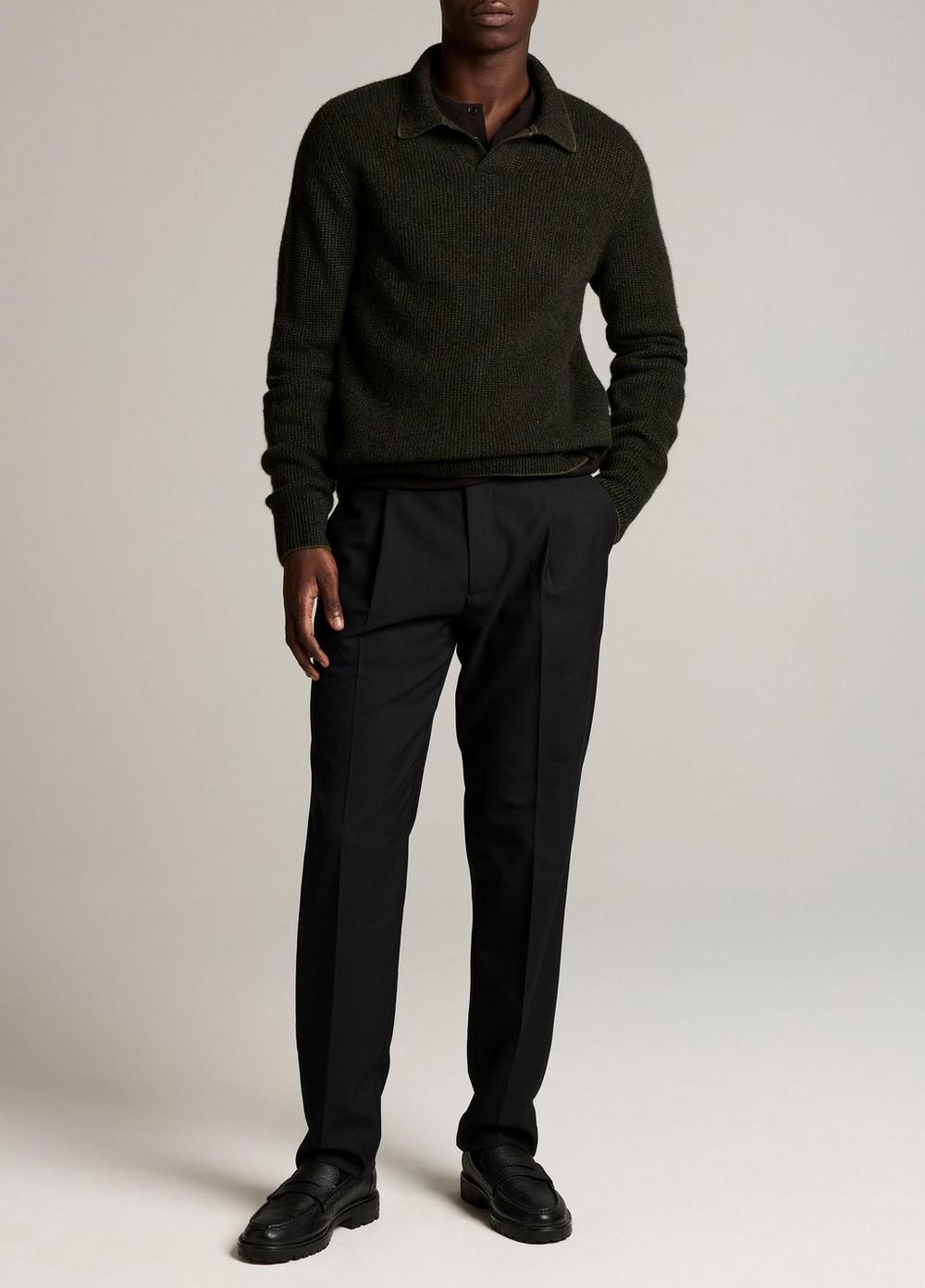 Vince Owen Athletic Twill Pleated Trouser - Trousers