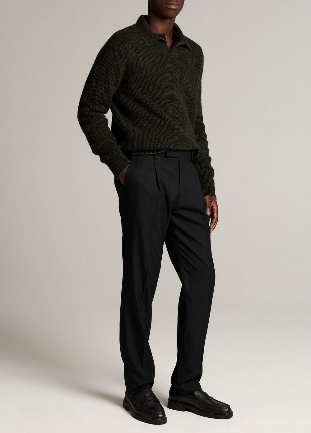 Vince Owen Athletic Twill Pleated Trouser - Trousers