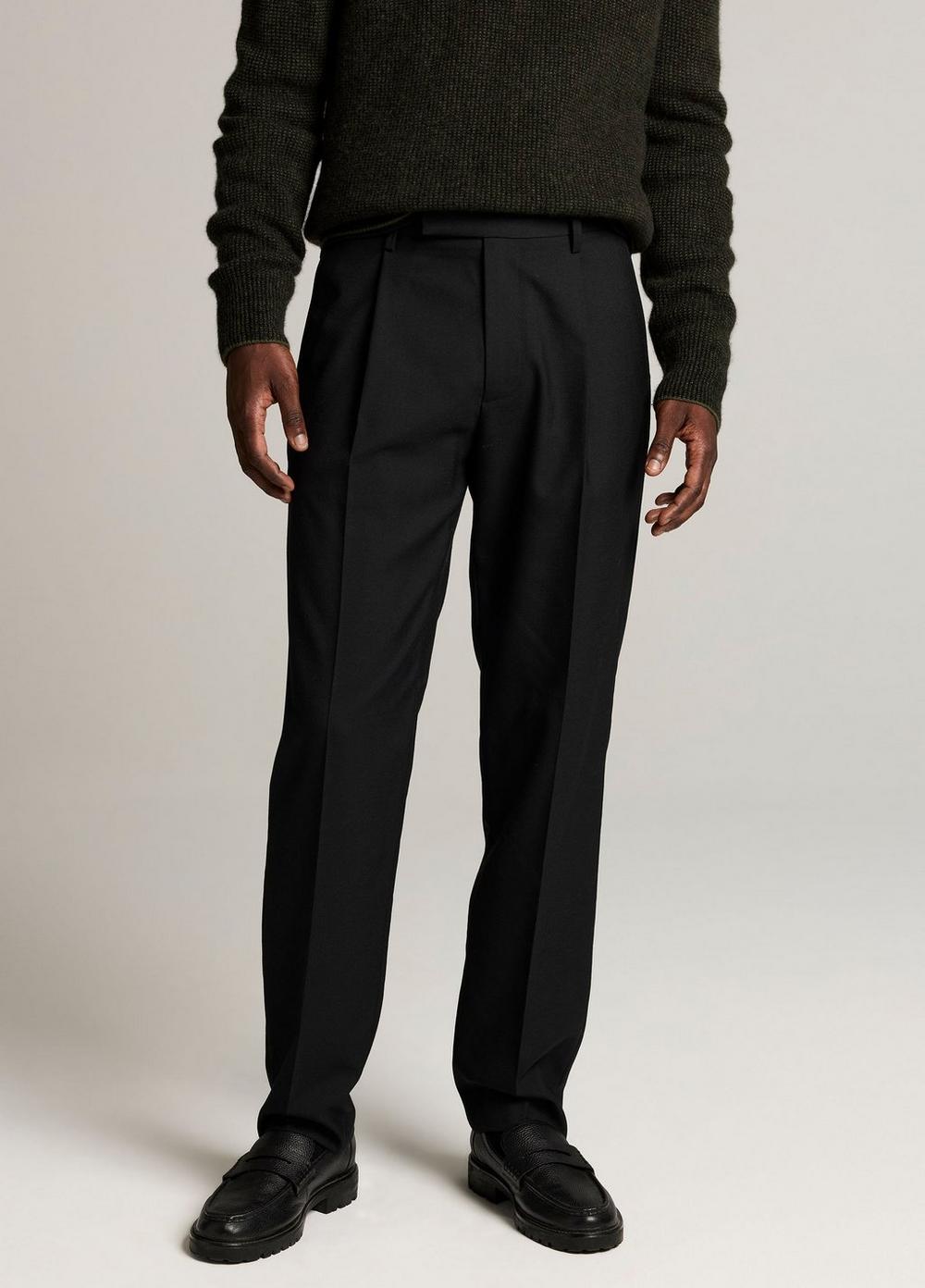 Vince Owen Athletic Twill Pleated Trouser - Trousers