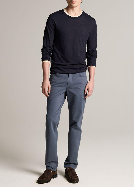 Vince Dylan Slim 5-Pocket Peached Stretch-Cotton Pant - Trousers