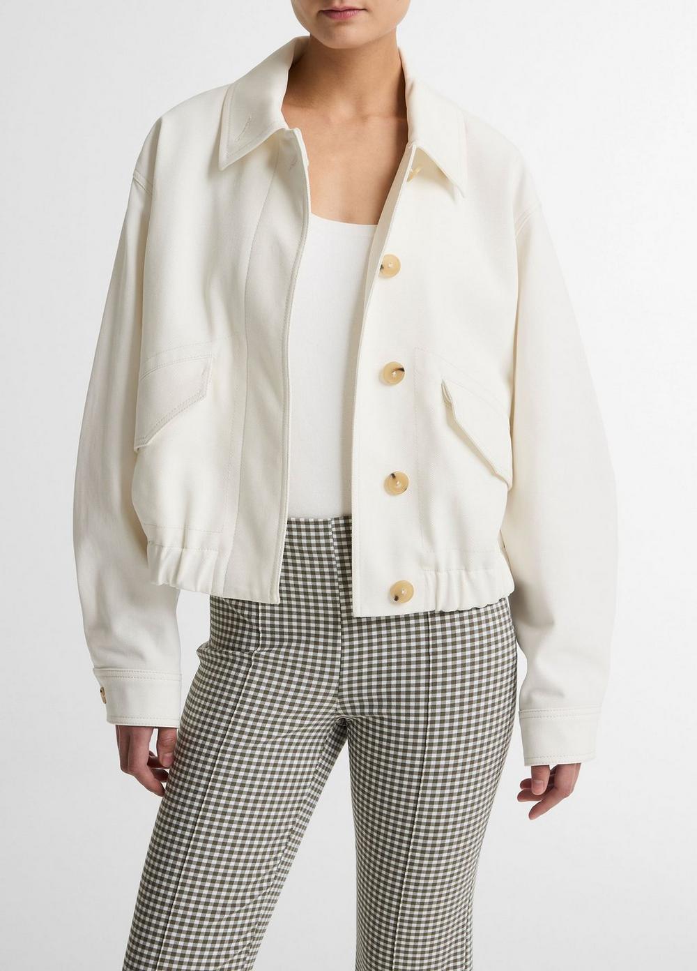Vince Cotton Bomber Jacket - Jackets