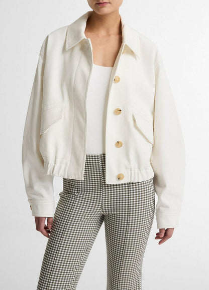 Vince Cotton Bomber Jacket - Jackets
