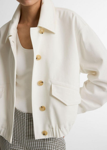 Vince Cotton Bomber Jacket - Jackets