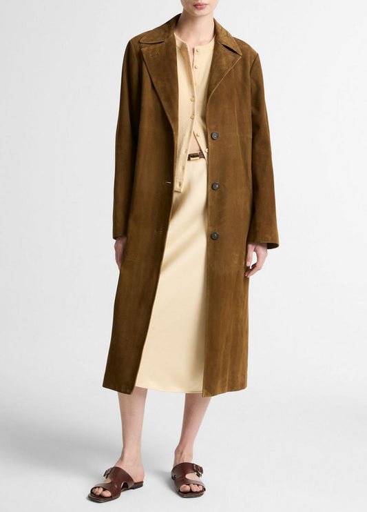 Vince Suede Long Coat - Coats