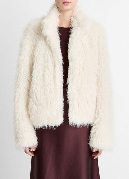 Vince Shaggy Faux-Fur Jacket - Jackets & Outerwear