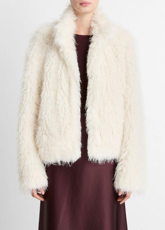 Vince Shaggy Faux-Fur Jacket - Jackets & Outerwear