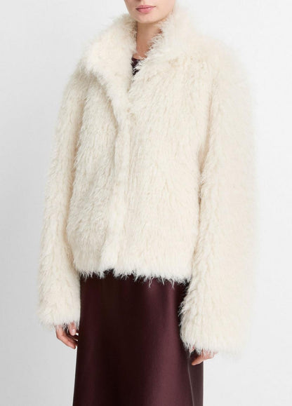 Vince Shaggy Faux-Fur Jacket - Jackets & Outerwear