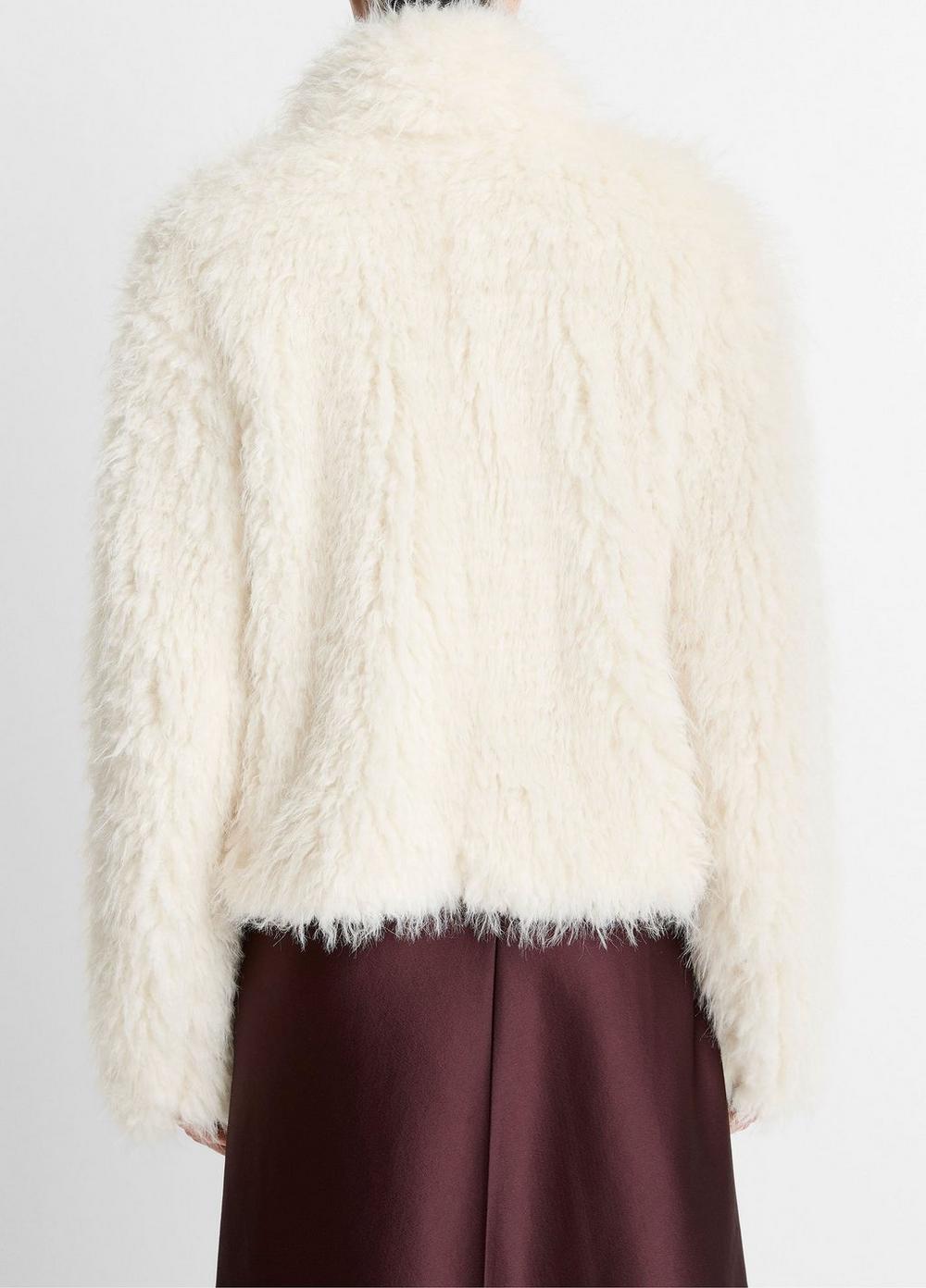 Vince Shaggy Faux-Fur Jacket - Jackets & Outerwear