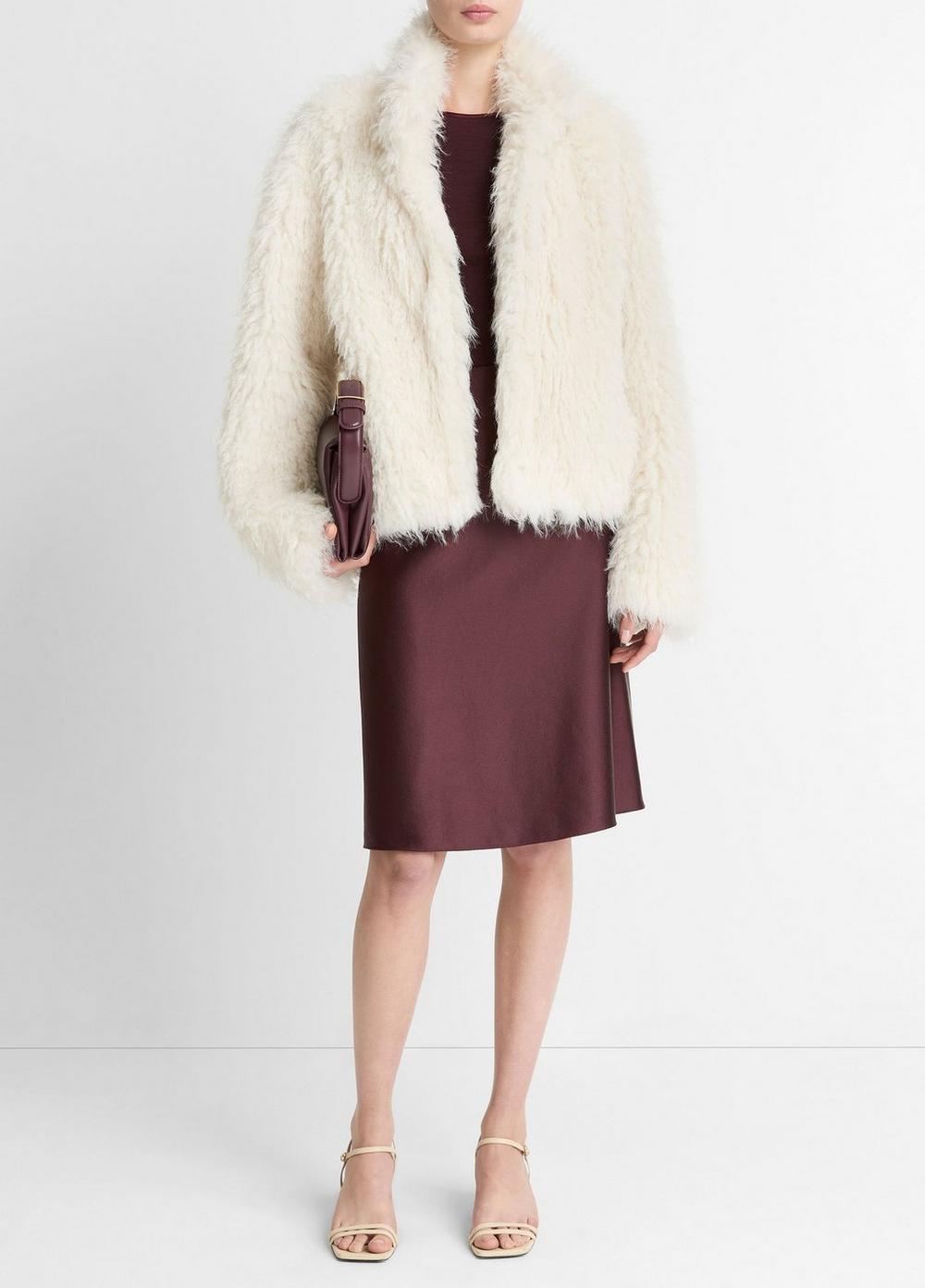 Vince Shaggy Faux-Fur Jacket - Jackets & Outerwear