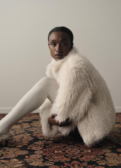 Vince Shaggy Faux-Fur Jacket - Jackets & Outerwear