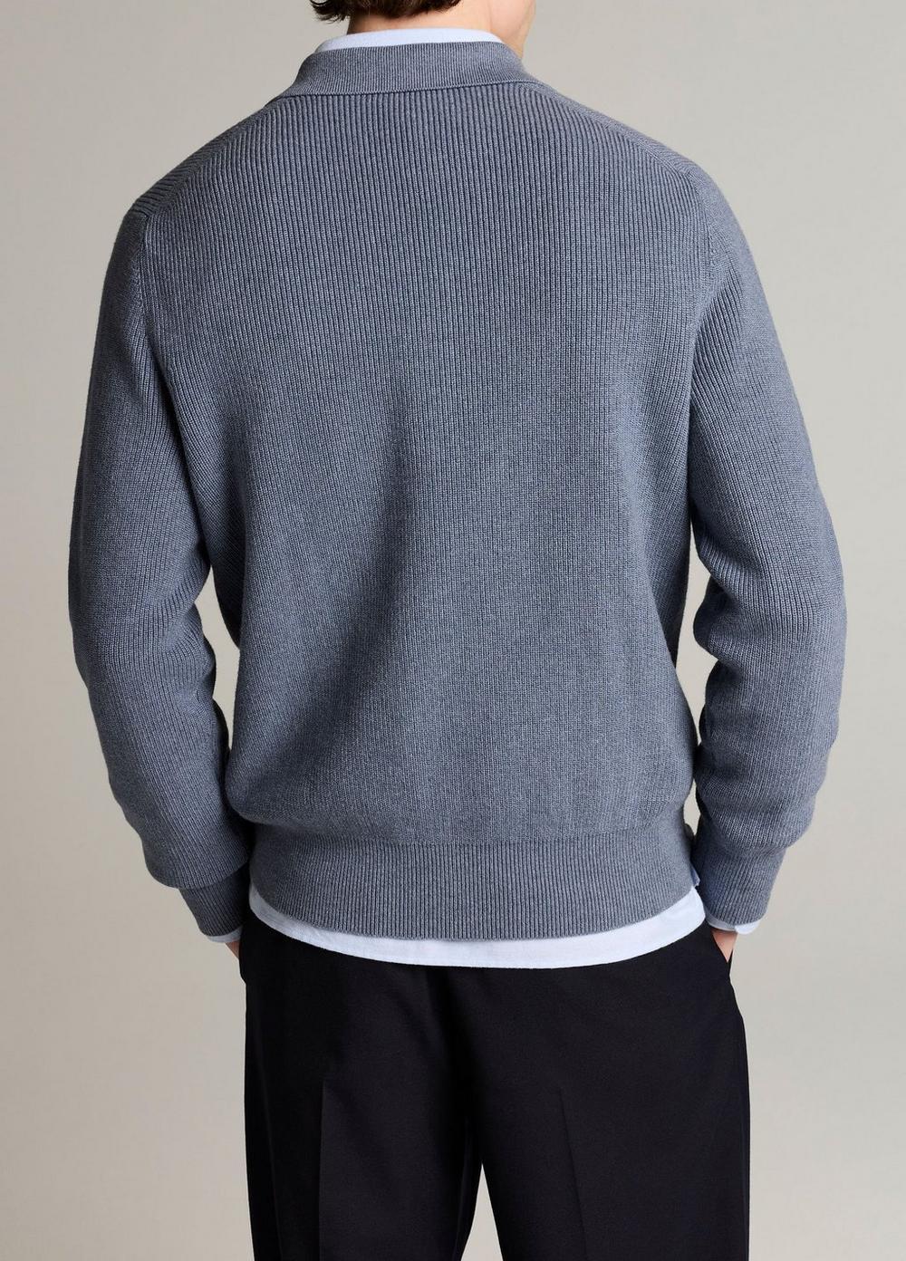 Vince Heirloom Shaker Cotton-Cashmere Polo Sweater - Cashmere