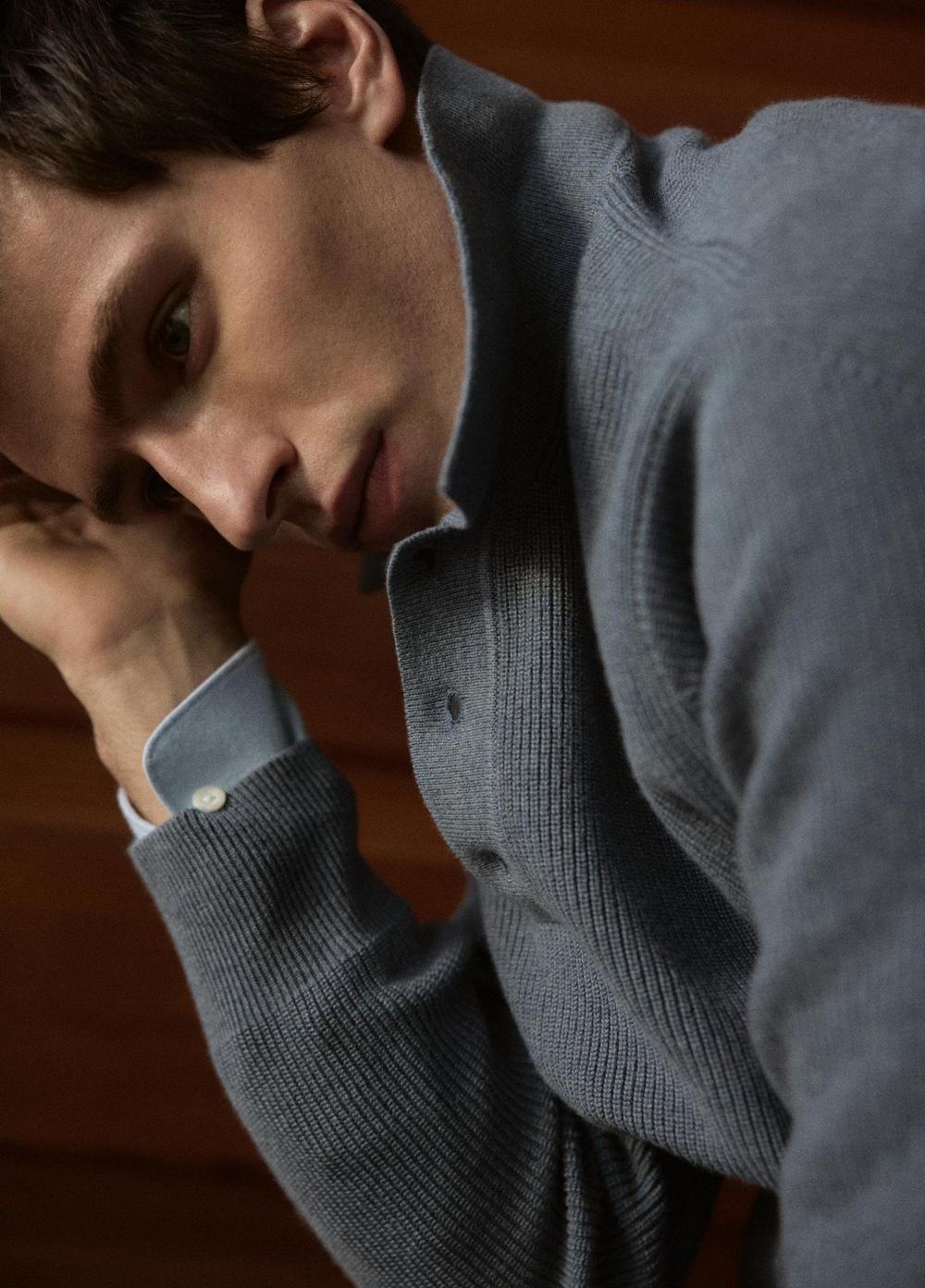 Vince Heirloom Shaker Cotton-Cashmere Polo Sweater - Cashmere