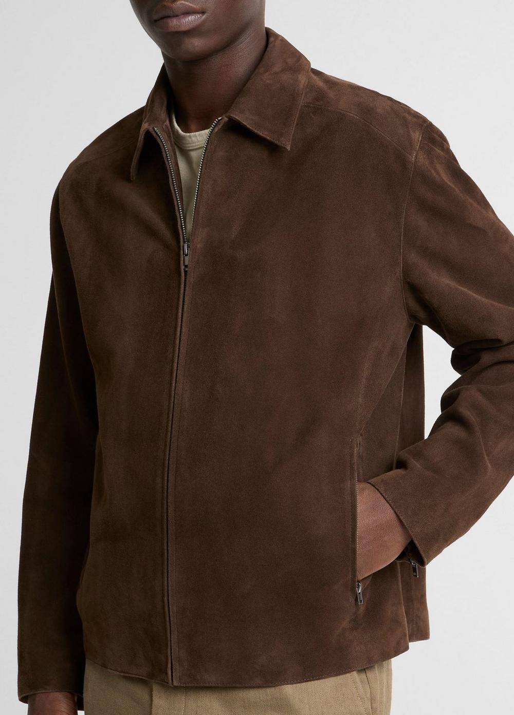 Vince Suede Moto Jacket - Jackets