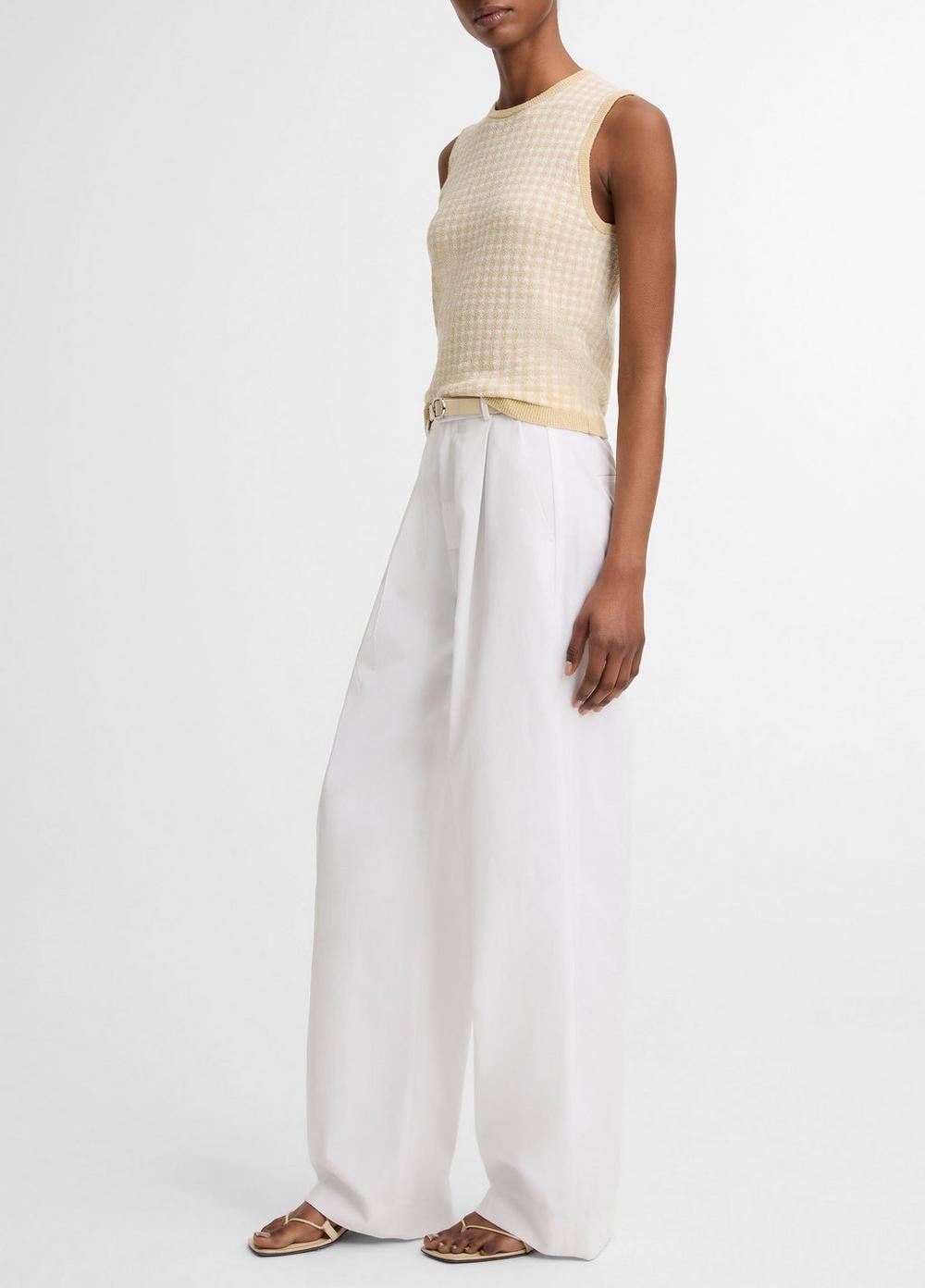 Vince Camille Cotton-Blend Wide-Leg Trouser - Pants & Shorts