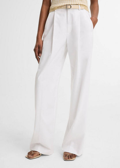 Vince Camille Cotton-Blend Wide-Leg Trouser - Pants & Shorts