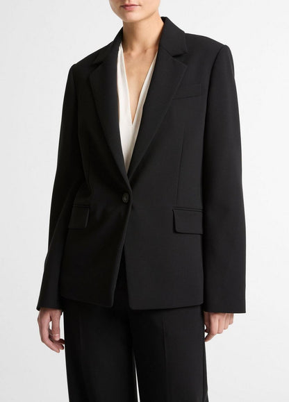 Vince Soft Sculpture Single-Breasted Blazer  - Jackets & Outerwear