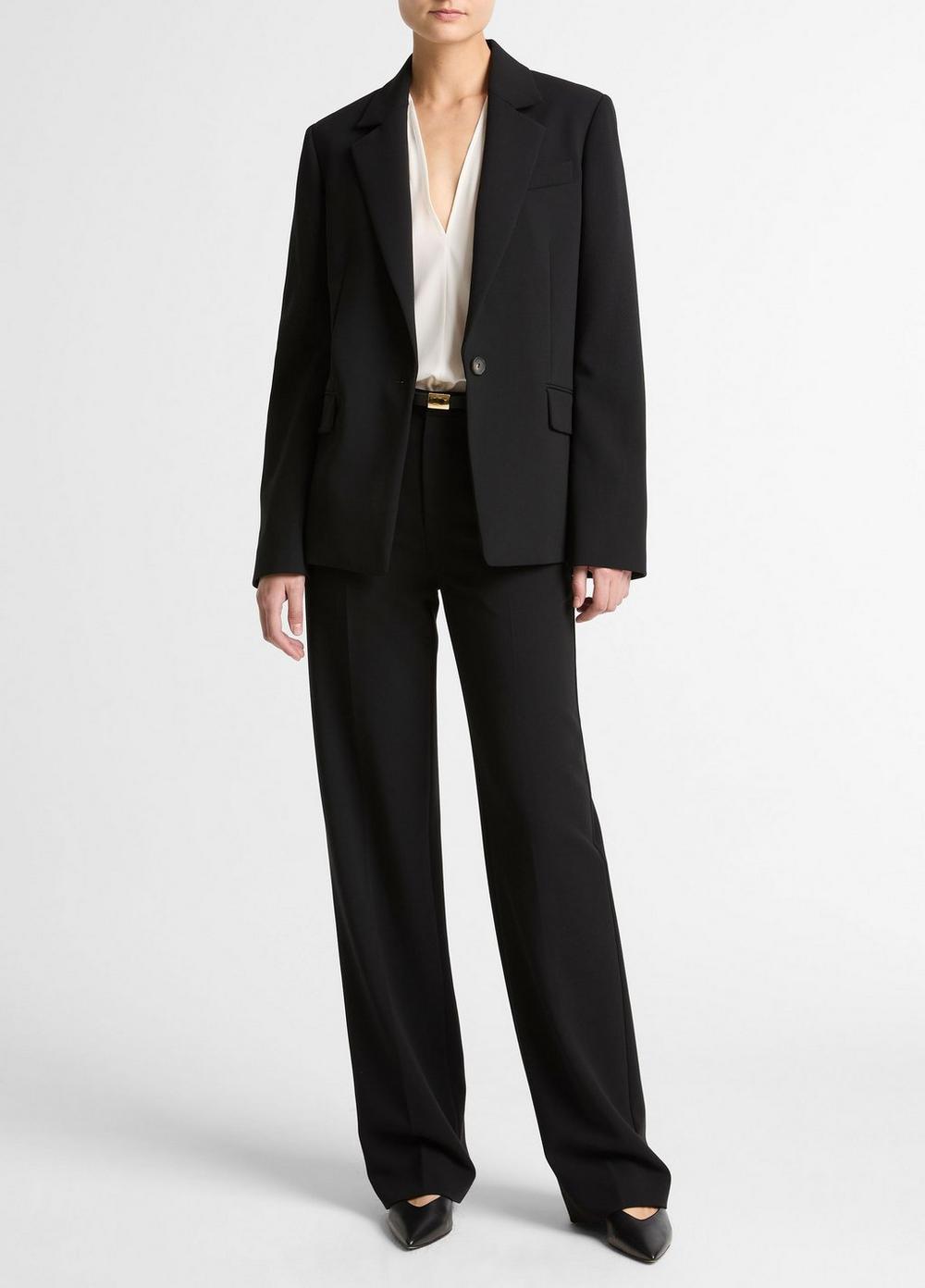 Vince Soft Sculpture Single-Breasted Blazer  - Jackets & Outerwear