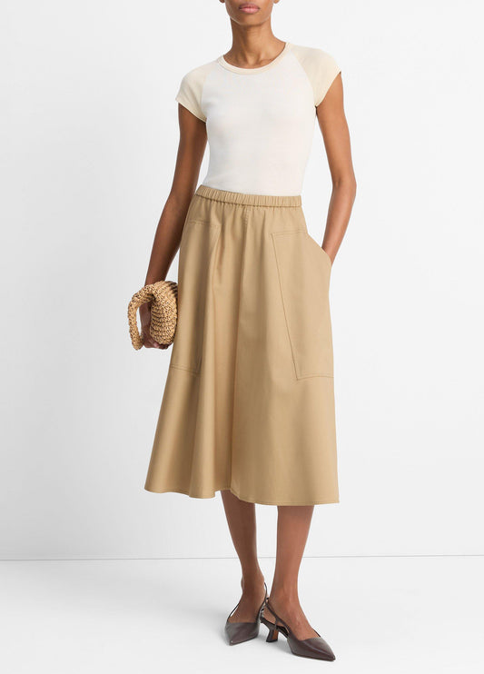 Vince Cotton Full Skirt - Dresses & Skirts