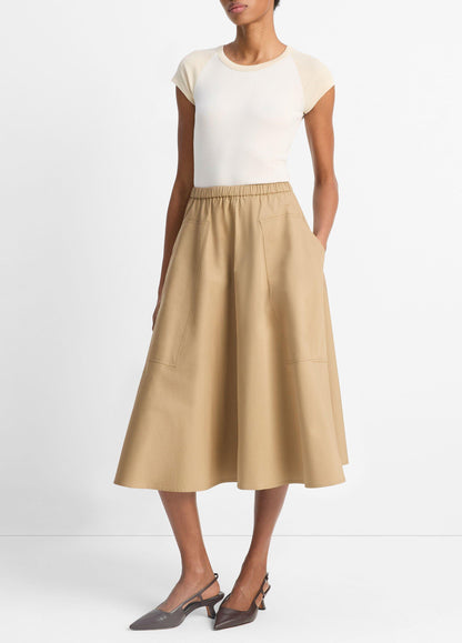 Vince Cotton Full Skirt - Dresses & Skirts
