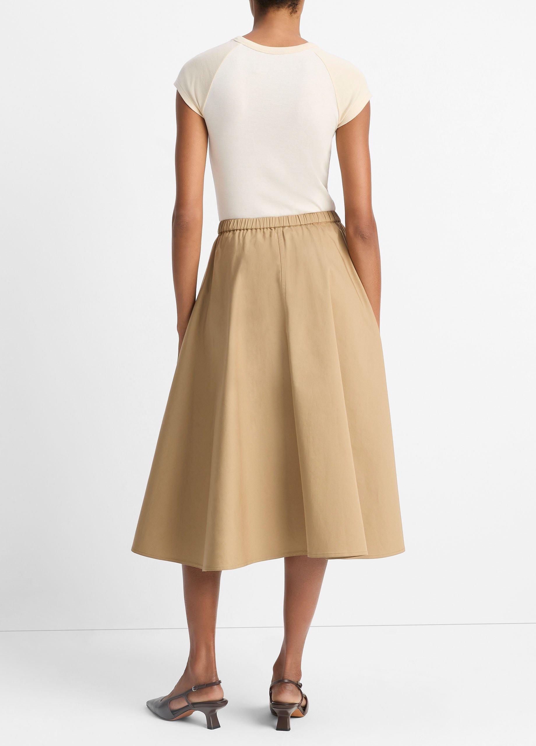 Vince Cotton Full Skirt - Dresses & Skirts