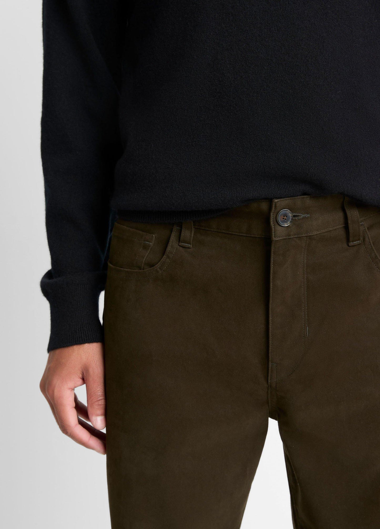Vince Dylan Slim 5-Pocket Peached Stretch-Cotton Pant - Pants & Shorts