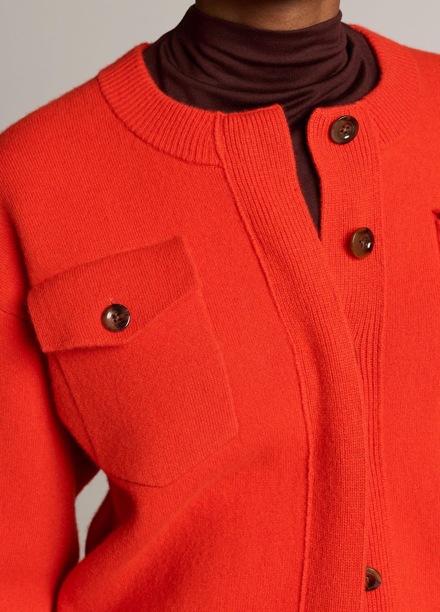 Vince Flap Pocket Wool-Blend Sweater Jacket - Cardigans
