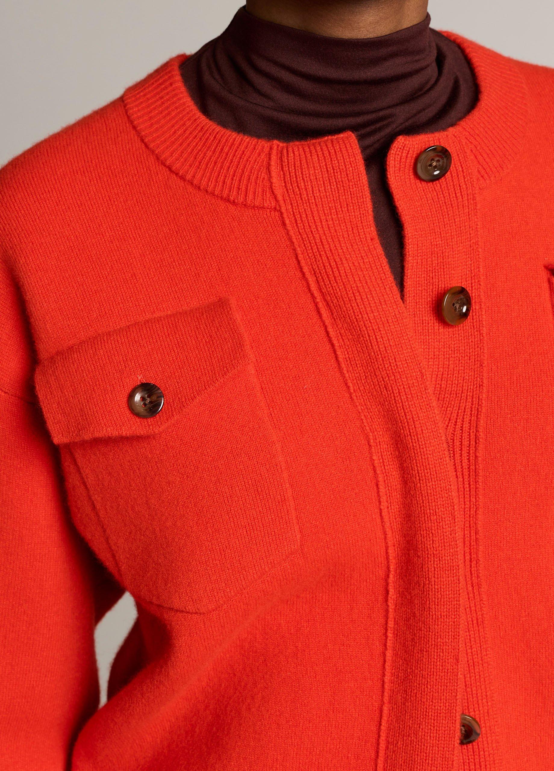 Vince Flap Pocket Wool-Blend Sweater Jacket - Cardigans