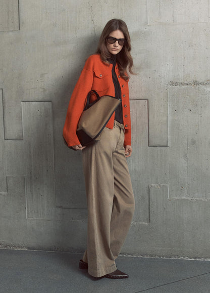 Vince Flap Pocket Wool-Blend Sweater Jacket - Cardigans