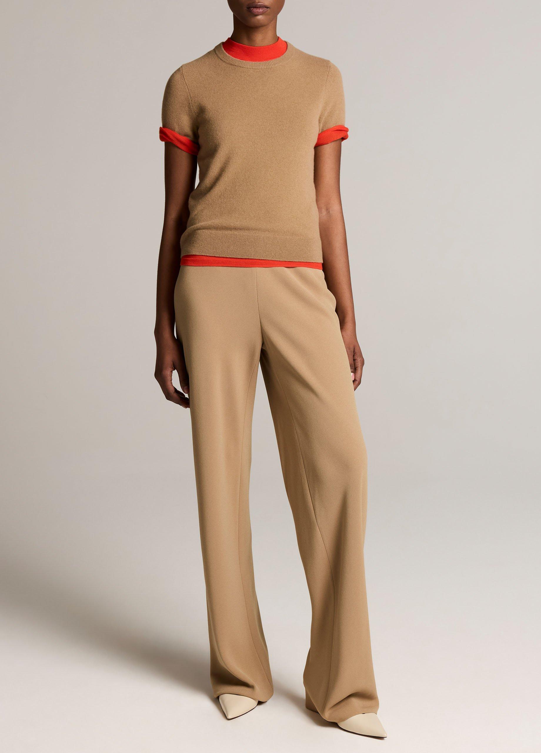 Vince Colette High-Rise Crepe Bias Pant - Trousers