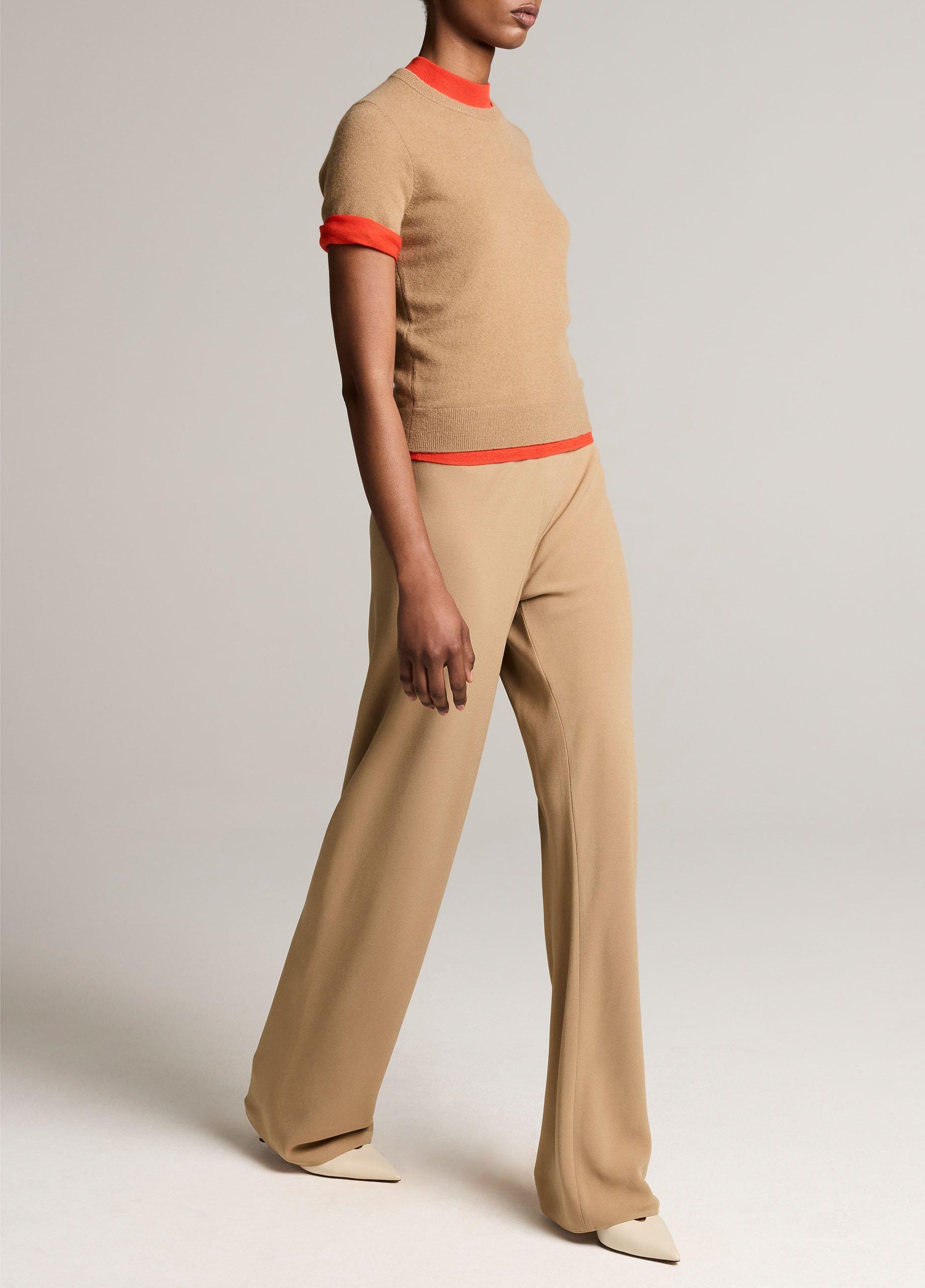 Vince Colette High-Rise Crepe Bias Pant - Trousers