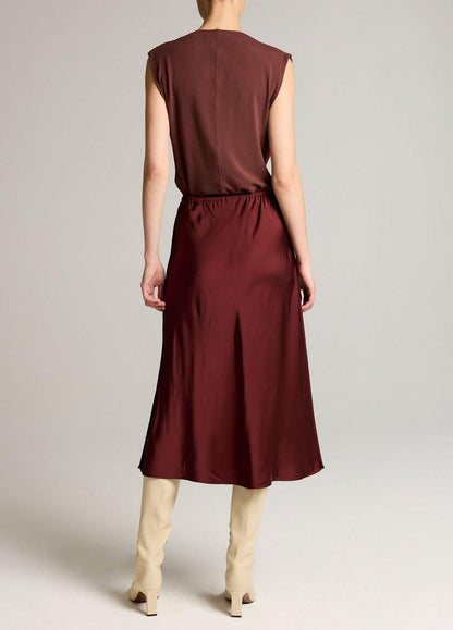 Vince Matte Satin Slip Skirt - Skirts