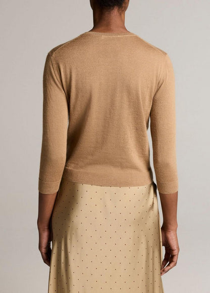 Vince Cashmere-Silk Pocket V-Neck Sweater - V-Neck