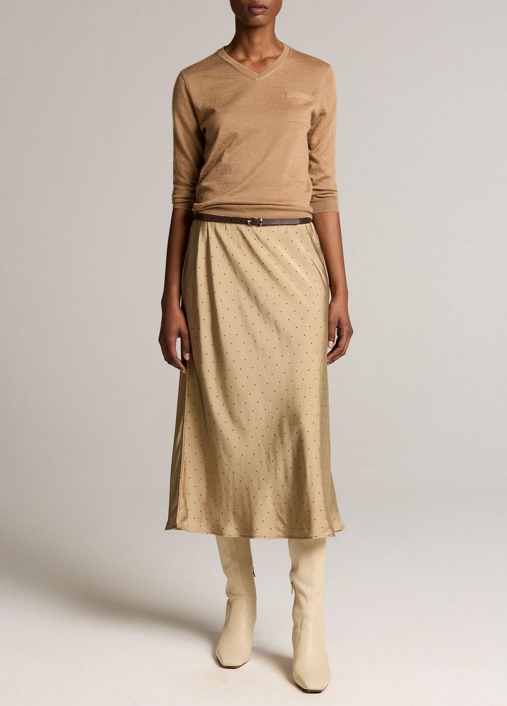 Vince Cashmere-Silk Pocket V-Neck Sweater - V-Neck