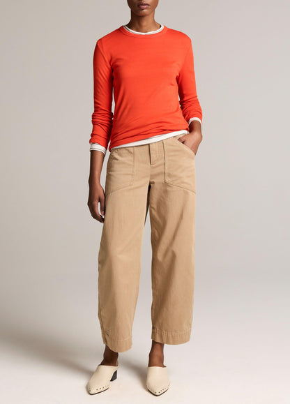 Vince Essential Pima Cotton-Blend Long-Sleeve T-Shirt - Long Sleeve