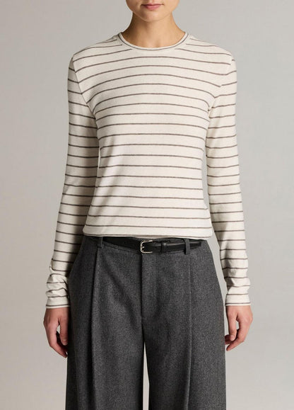 Vince Striped Cotton Long-Sleeve T-Shirt - Long Sleeve