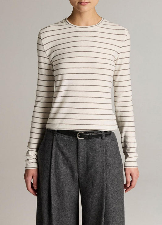 Vince Striped Cotton Long-Sleeve T-Shirt - Long Sleeve