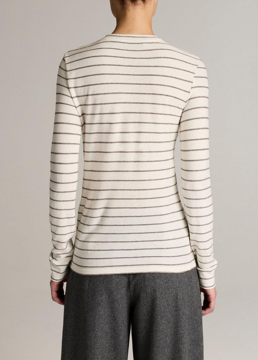 Vince Striped Cotton Long-Sleeve T-Shirt - Long Sleeve